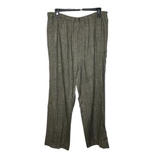 Eskandar Womens Trousers Size 2 L Stripe Pull On Linen? Missing Drawstring